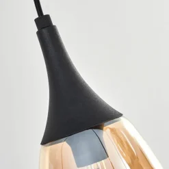 Maynal Suspension Noir, 6 lumières