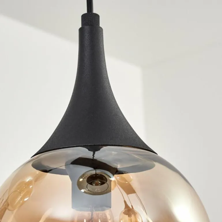 Maynal Suspension Noir, 8 lumières