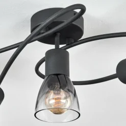 Medelim Plafonnier Clair, Fumé, 5 lumières