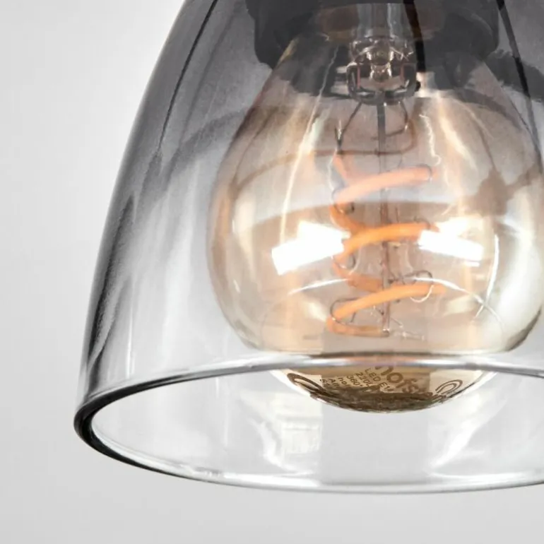 Medelim Plafonnier Clair, Fumé, 5 lumières