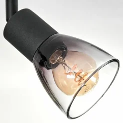 Medelim Plafonnier Clair, Fumé, 4 lumières