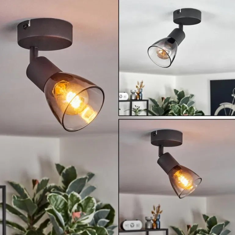Medelim Plafonnier, Spot de plafond Noir, 1 lumière