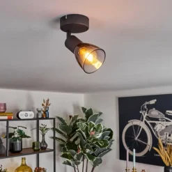 Medelim Plafonnier, Spot de plafond Noir, 1 lumière