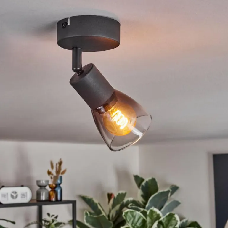 Medelim Plafonnier, Spot de plafond Noir, 1 lumière
