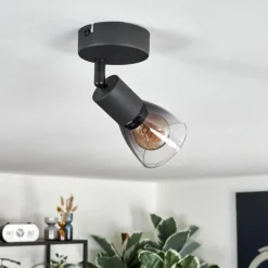Medelim Plafonnier, Spot de plafond Noir, 1 lumière