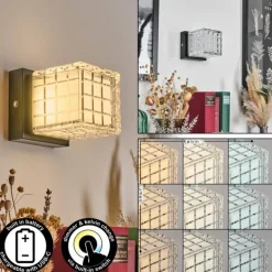 Medvik Applique murale LED Noir, 1 lumière