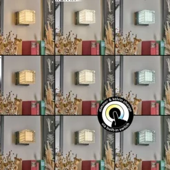 Medvik Applique murale LED Noir, 1 lumière