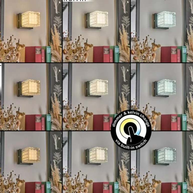 Medvik Applique murale LED Noir, 1 lumière