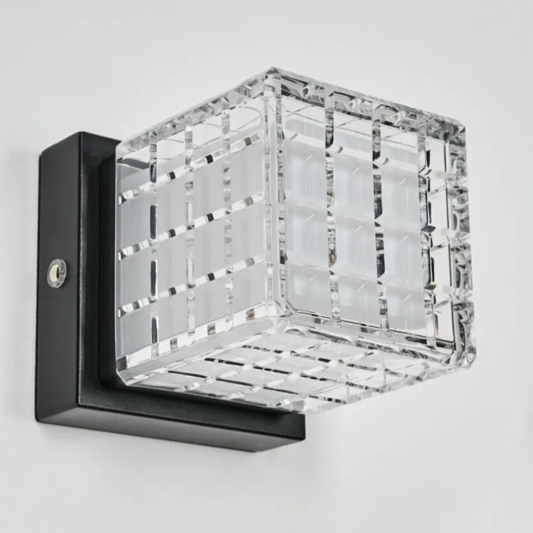 Medvik Applique murale LED Noir, 1 lumière