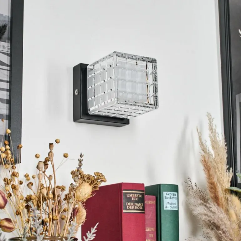 Medvik Applique murale LED Noir, 1 lumière