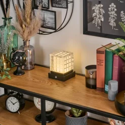 Medvik Lampe à poser LED Noir, 1 lumière