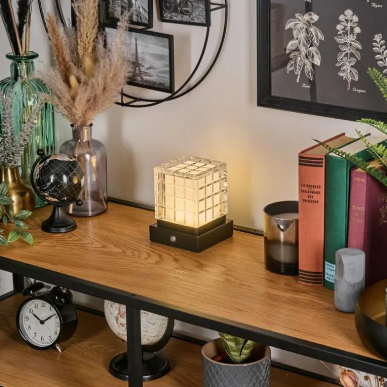 Medvik Lampe à poser LED Noir, 1 lumière