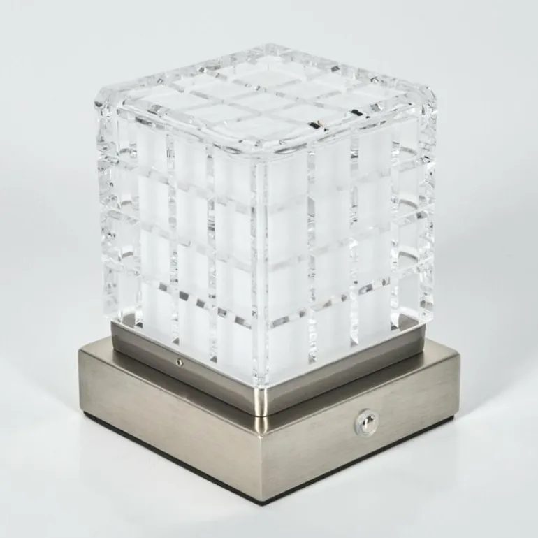 Medvik Lampe à poser LED Nickel mat, 1 lumière