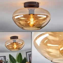 Mertola Plafonnier Ambre, 1 lumière
