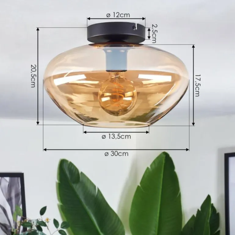 Mertola Plafonnier Ambre, 1 lumière