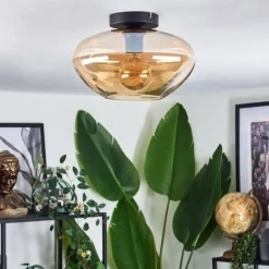 Mertola Plafonnier Ambre, 1 lumière