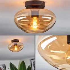 Mertola Plafonnier Ambre, 1 lumière