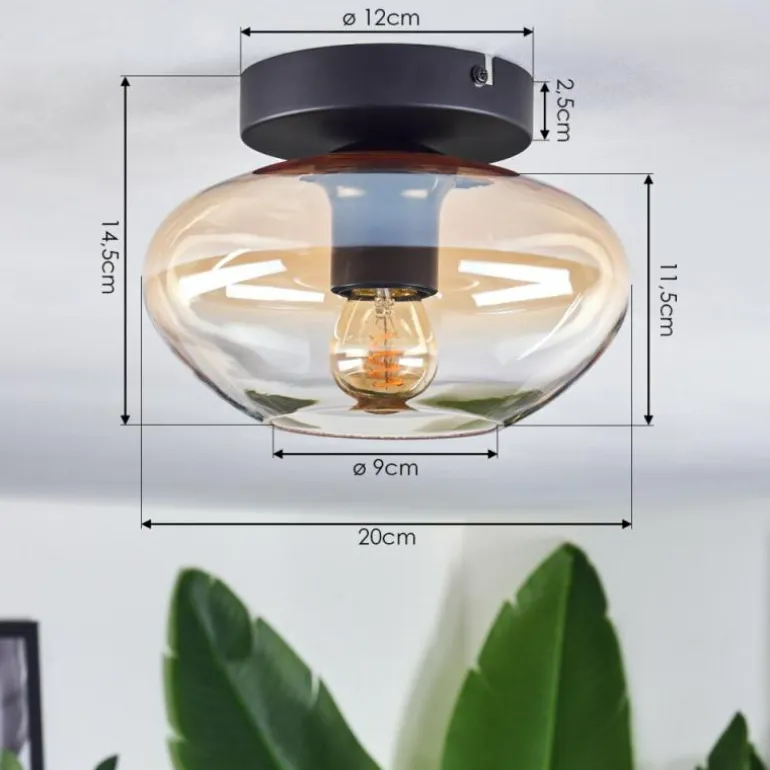 Mertola Plafonnier Ambre, Clair, 1 lumière