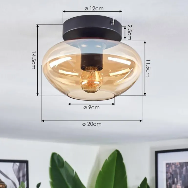 Mertola Plafonnier Ambre, 1 lumière