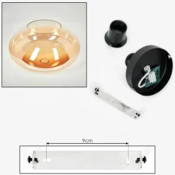 Mertola Plafonnier Ambre, Clair, 1 lumière