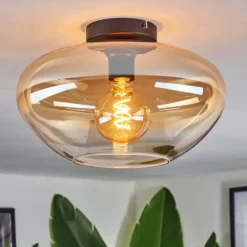 Mertola Plafonnier Ambre, Clair, 1 lumière