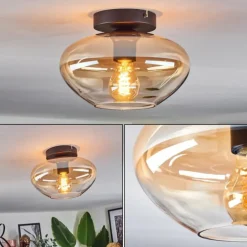 Mertola Plafonnier Ambre, Clair, 1 lumière