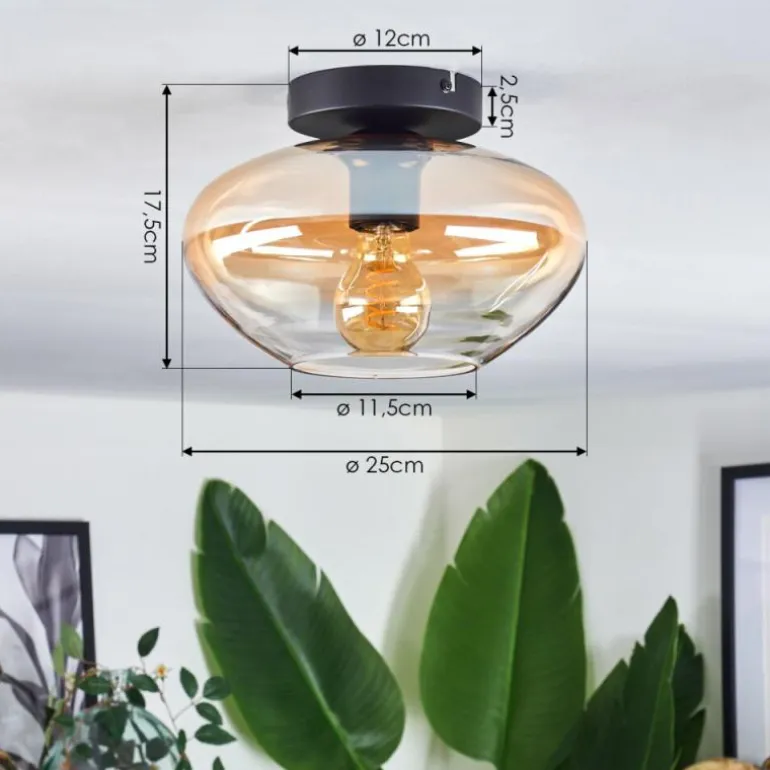 Mertola Plafonnier Ambre, Clair, 1 lumière