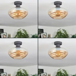 Mertola Plafonnier Ambre, 1 lumière