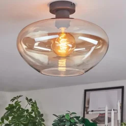 Mertola Plafonnier Ambre, Clair, 1 lumière