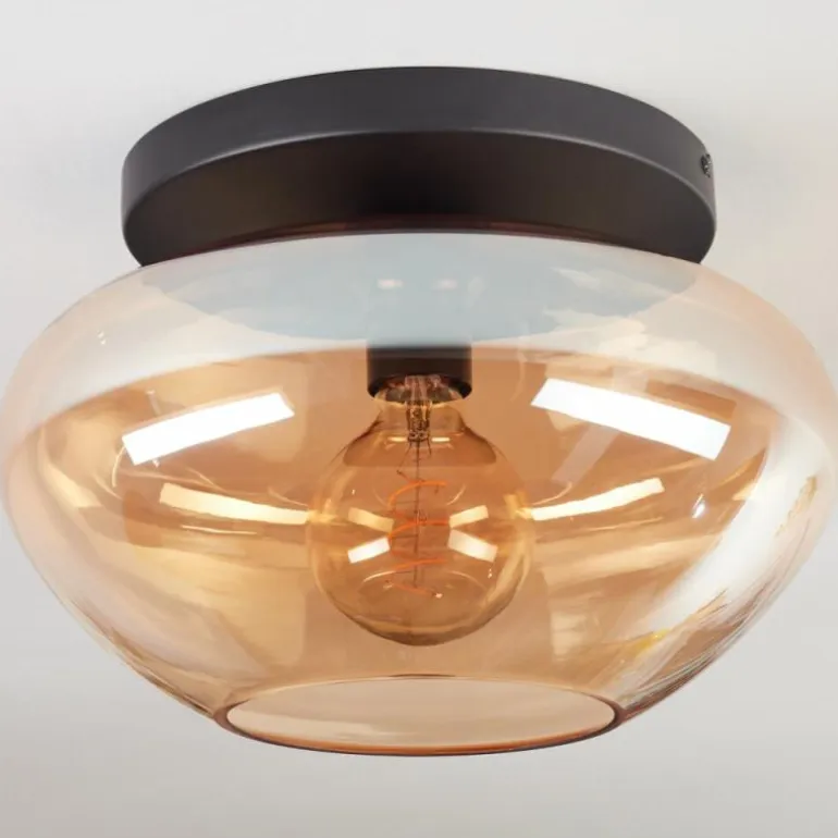 Mertola Plafonnier, Boule lumineuse Ambre, 1 lumière