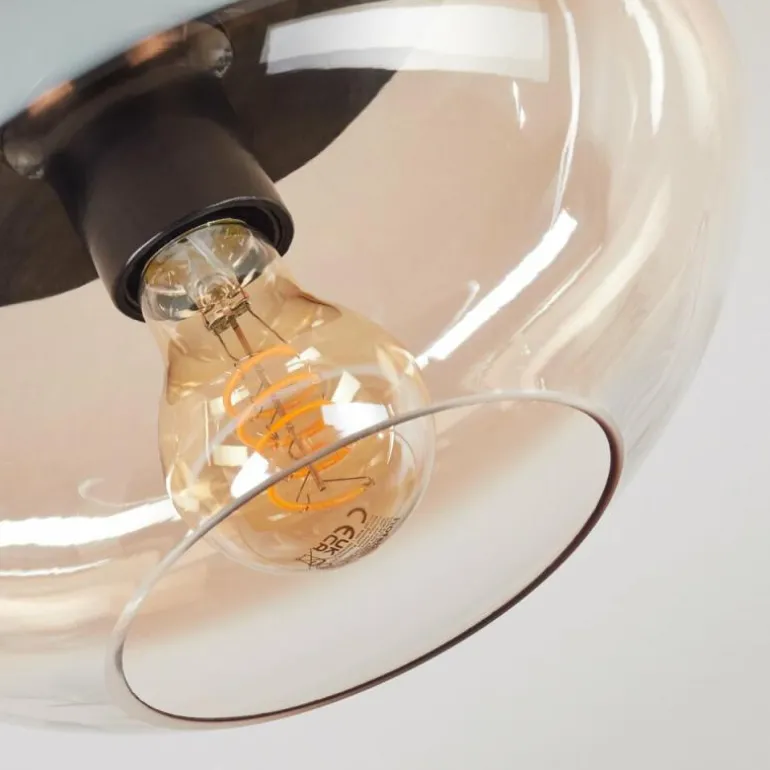 Mertola Plafonnier, Boule lumineuse Ambre, Clair, 1 lumière
