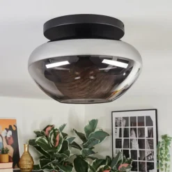Mertola Plafonnier, Boule lumineuse Fumé, 1 lumière