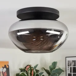 Mertola Plafonnier, Boule lumineuse Fumé, 1 lumière