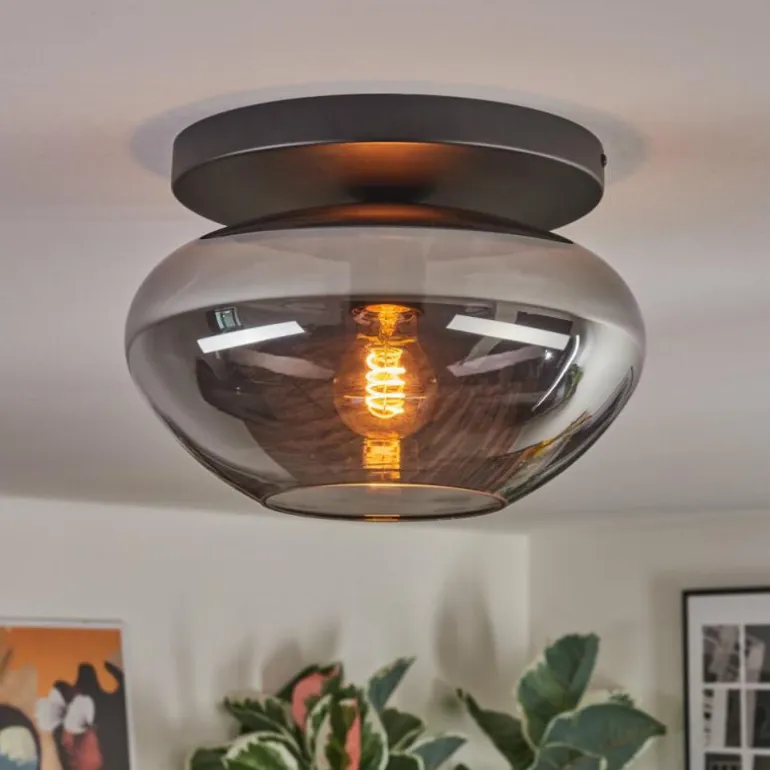 Mertola Plafonnier, Boule lumineuse Fumé, 1 lumière