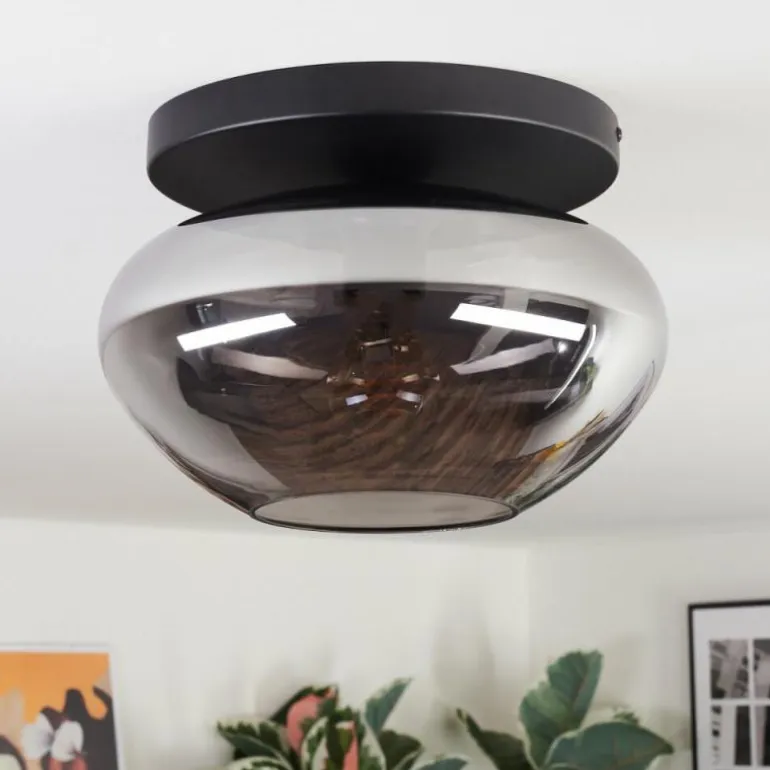 Mertola Plafonnier, Boule lumineuse Fumé, 1 lumière