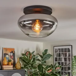 Mertola Plafonnier, Boule lumineuse Clair, Fumé, 1 lumière