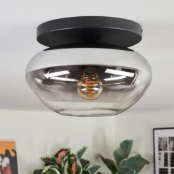 Mertola Plafonnier, Boule lumineuse Clair, Fumé, 1 lumière