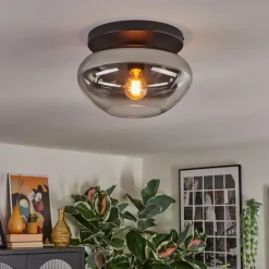 Mertola Plafonnier, Boule lumineuse Clair, Fumé, 1 lumière