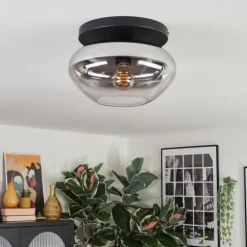 Mertola Plafonnier, Boule lumineuse Clair, Fumé, 1 lumière