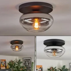 Mertola Plafonnier, Boule lumineuse Clair, Fumé, 1 lumière