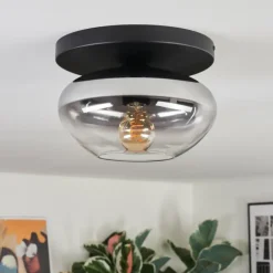 Mertola Plafonnier, Boule lumineuse Clair, Fumé, 1 lumière