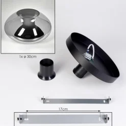 Mertola Plafonnier, Boule lumineuse Fumé, 1 lumière