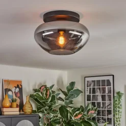 Mertola Plafonnier, Boule lumineuse Fumé, 1 lumière