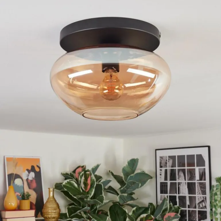 Mertola Plafonnier, Boule lumineuse Ambre, 1 lumière