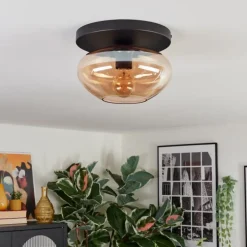 Mertola Plafonnier, Boule lumineuse Ambre, 1 lumière