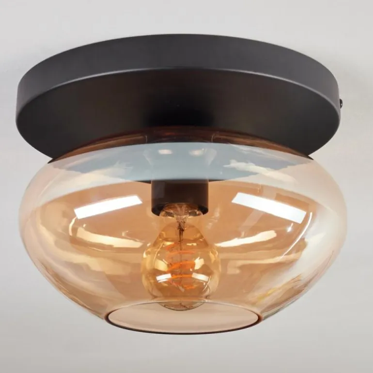 Mertola Plafonnier, Boule lumineuse Ambre, 1 lumière