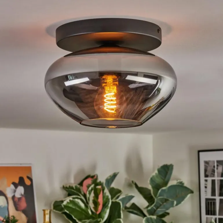 Mertola Plafonnier, Boule lumineuse Fumé, 1 lumière