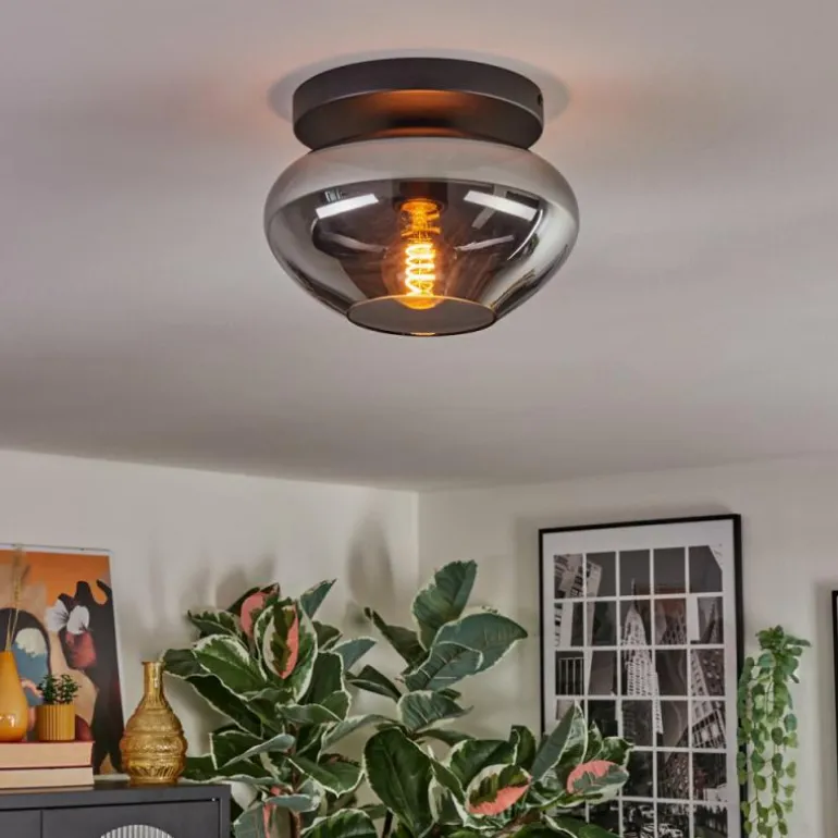 Mertola Plafonnier, Boule lumineuse Fumé, 1 lumière