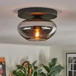Mertola Plafonnier, Boule lumineuse Fumé, 1 lumière
