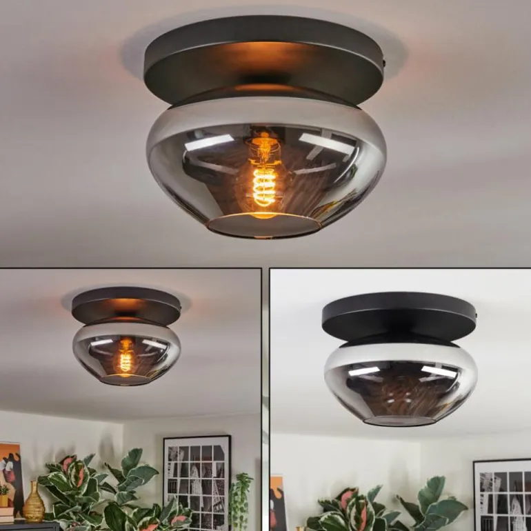 Mertola Plafonnier, Boule lumineuse Fumé, 1 lumière